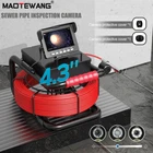 98FT/30M Sewer Camera 4.3" Lcd Monitor Hd Drain Pipe Inspection 1000TVL New. Price: $247.67.