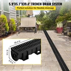 Trench System, Channel With Plastic Grate, 5.9X5.1-INCH Drainage New. Price: $145.45.