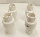 Proline 101-608 2" In-line Check Valve Spring Loaded White Pvc S40 Solvent 4PK New. Price: $64.99.