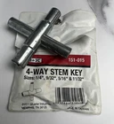 B & Square Stems 1/4 " 9/32 5/16 11/32 Way Key 151-015 Used. Price: $12.00.