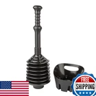 Js Jackson Supplies Black Bellows Accordion Toilet Plunger With Storage New. Price: $45.76.