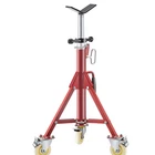 Adjustable Pipe Jack Stand 28-52'' W/ V Head, Casters, 882 Lb Capacity, Foldable New. Price: $99.99.