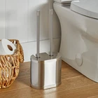 Better Homes & Gardens Metal Toilet Bowl And Plunger Set, Brushed Nickel New. Price: $32.26.