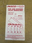 Pasco 5300 7 Piece Tub & Valve Wrench Set With Holder T-handle Used. Price: $12.00.