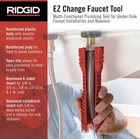 Ridgid Ez Change Plumbing Wrench Faucet Installation And Removal Tool Open. Price: $16.50.