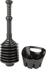 Black Bellows Accordion Toilet Plunger With Storage Tray New. Price: $37.29.