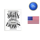 Stupell Industries About To Go Down Funny Bathroom Family Home Word Design Wall New. Price: $30.70.