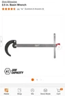 New Milwaukee 2.5 In. Basin Wrench 48-22-7002 Open. Price: $34.99.