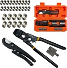 Pex Pipe Clamp Cinch Tool Kit Crimping Crimper For Stainless Steel W/ Case New. Price: $47.39.