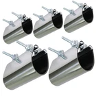 Pipe Repair Clamp 4" Ips Double Bolt 6" Long Stainless Steel 5-PACK New. Price: $122.04.