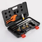 Manual Pex Pipe Expander Tools Kit With 1/2",3/4",1" Expansion Heads Standard New. Price: $127.64.