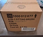 (case Of 24) Hdx 4-IN-1 Fitting Brush Hard Tempered High Carbon Steel New. Price: $40.00.