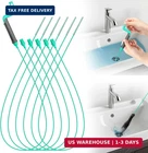 Rotating Handle Drain Snake - 40 Inch Steel Wire Hair Clog Remover, Heavy New. Price: $20.23.
