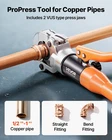 Vevor Hydraulic Pro Press Copper Pipe Crimping Tool Kit 3 Jaws New. Price: $116.99.