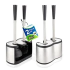 2 Pack Umien Toilet Brush And Plunger Set - Stainless Steel New. Price: $71.99.