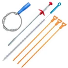 6 Pack Clog Relief Auger Cleaner,drain Snake Hair Remover,sink New. Price: $14.62.