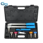 Manual Pex Pipe Expander Tool Kit With 3/8 In 1/2 3/4 Expansion Heads New. Price: $70.88.