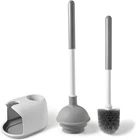 Toilet Plunger & Brush Set, Upgrade 3-STEP Suction Cup Ultra-tight Seal, Durab New. Price: $33.99.