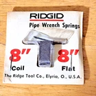 Ridgid 31590 8" Pipe Wrench Coil & Flat Spring Assembly Pat. 2680396 Free Ship New. Price: $11.99.