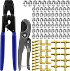 Pex Cinch Tool Kit With 30 Brass Fittings, Pipe Cutter & Clamps New. Price: $78.99.