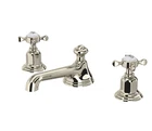 Perrin Rowe Edwardian U.3706X-PN-2 Widespread Bathroom Faucet Polished Nickel Open. Price: $998.00.