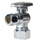 100 Pack Xfitting 5/8" 3/8" Od Comp. Angle Stop Valve, 1/4 Turn, Lead Free New. Price: $330.99.