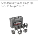 Ridgid Megapress Tool Jaw And Ring Set 48553 Used. Price: $2800.00.