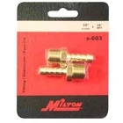 Milton S-603 Brass 3/8" Mnpt Id Hose End Fitting 2 Pack!!! Made The Usa New. Price: $11.99.