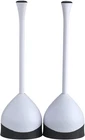 Toilet Plunger With Hideaway Caddy, Set Of 2 For Bathroom Organization And Sto New. Price: $42.74.