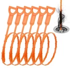 Drsnake Drain Clog Remover, 25-INCH Hair Removal Tool, Orange New. Price: $9.00.