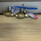 Stop & Waste Ball Valve, Lead Free, Forged Brass, 1/2-IN. Threaded Pack New. Price: $27.99.