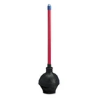 Boardwalk 09201EA Toilet Plunger, 18" Plastic Handle, 5.63" Dia, Red/black New. Price: $16.70.