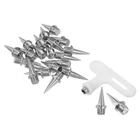 1/2 Inch Steel Track Spikes 20 Pack With Wrench For Long Jumping Silver New. Price: $16.55.