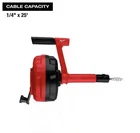 Milwaukee 48-2-57-60 25' Dual Grip Hand Auger W/ Quick Switch Cable Lock New. Price: $36.00.