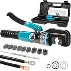 Brileine 10 Tons Hydraulic Crimping Tool With 9 Dies - Battery Cable Crimper New. Price: $71.71.
