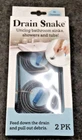Evriholder Heavy Duty Drain Snake Unclog Sinks Showers & Tubs 2 Pack (C18B3) New. Price: $9.93.