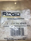Ridgid 45435 E3549 Replacement Threading Retaining Pin For 360 Pipe Cutter New. Price: $11.00.