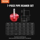 7PCS Pvc Reamer Kit, Water Pipes Cleaning New. Price: $90.78.