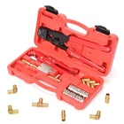 Pex Pipe Crimping Tool Kit With Cinch Crimper 20 Ss Clamps 12 Fittings New. Price: $65.42.