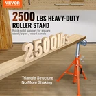 Vevor Roller Stand, Heavy Duty 2500 Lbs Load Capacity, 27.6"-52" Height Adjustab New. Price: $96.95.