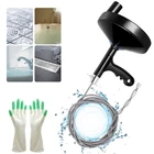 Drain Auger 25 Ft With Gloves, Plumbing Snake Hair Clog Remover, Hea New. Price: $43.26.