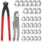 Tnisesm Pex Crimping Clamp Cinch Tool Kit With 20PCS 1/2-INCH And 10PCS Black New. Price: $24.64.