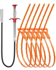 Oanie 7 Pack Drain Cleaner - 25INCH Hair Clog Remover Tool, Sticks Orange New. Price: $14.99.