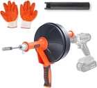 Vevor Drain Auger 25FT Plumbing Snake With Drill Attachment Plumbers New. Price: $23.99.
